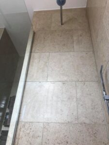 New tiled shower wall installed by a tiler in Portsmouth